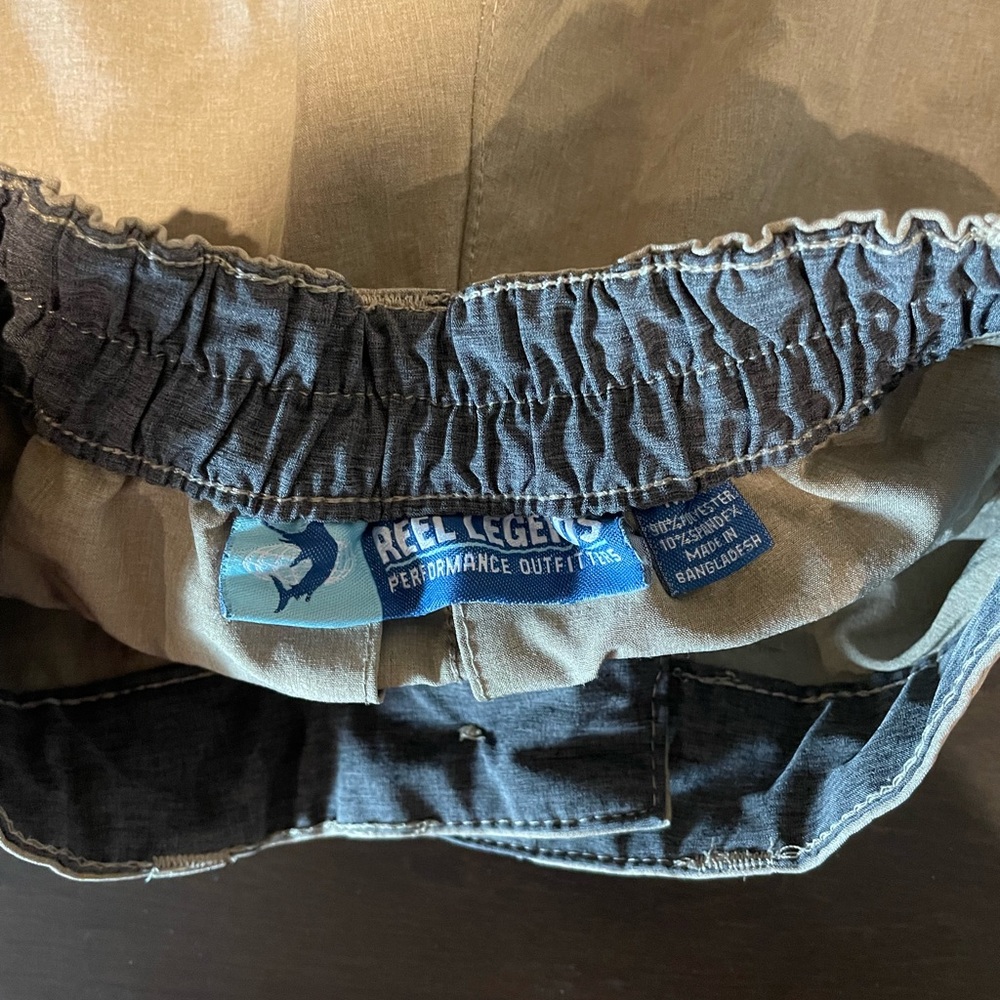 Reel Legends - Boys Shorts - Size 7 / Boys XL - Color: Khaki - Picture 3 of 3